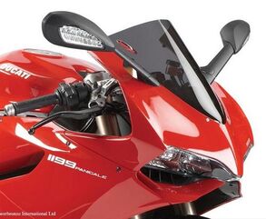 Powerbronze / パワーブロンズ スタンダードスクリーン ソリッドブラック DUCATI 1199 PANIGALE, 12-14 ,899 PANIGALE, 14-15 | 410-D114-003
