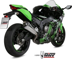 MIVV / ミヴマフラー POWER EVO Full sys. 4x2x1 Muffler DELTA RACE FULL TITANIUM carbon cap For KAWASAKI ZX-10 | R.KA.0006.SDRT
