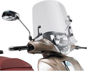 GIVI / ジビ Windscreen for Piaggio Beverly 125 10-20, 300 10-20, Beverly 350 Sport Touring 10-20, clear screen, dim HxW 32x46cm | 357A