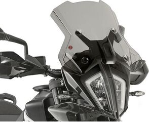 GIVI / ジビ Windscreen for KTM 390/790/890 Adventure, color light smoke, HxW 35x46 cm, D7711KIT fitting kit required to install | 7710D