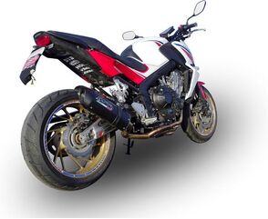 GPR / ジーピーアール Original For Honda Cb 650 F 2017/18 E4 Homologated Full Exhaust Catalized Furore Evo4 Nero | E4.CO.H.249.CAT.FNE4