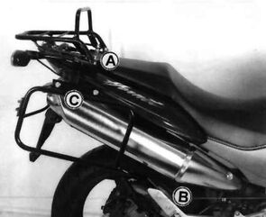 ヘプコ＆ベッカー サイド + トップケースキャリアセット ブラック Honda CB 600 F Hornet 2003-2006 | 650935 00 01