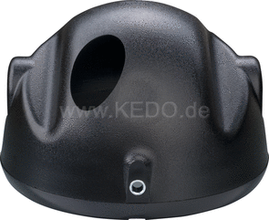Kedo Headlight Housing (incl. Internal Rubbers And Bushing), Plastic, Black, without Lens, Ring and Small Parts (see 41394) | 29191RP