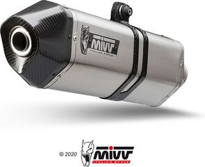 MIVV / ミヴ SPORT SPEED EDGE SLIP-ON Muffler STAINLESS STEEL for BMW R 1250 GS 2018 ECE approved (Euro4) | B.034.LRX