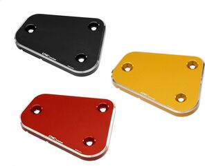 CNC Racing / シーエヌシーレーシング フルードリザーバーキャップ フロントブレーキ - BICOLOR, ブラック/シルバー | TF603B