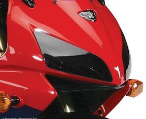 Powerbronze / パワーブロンズ ヘッドライト  プロテクター HONDA CBR600RR 03-06 ブラック | 440-H404-003