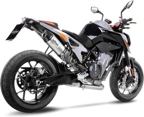 Leovince / レオビンチ LV ONE EVO スリップオン ステンレス, カーボンファイバー エンドキャップ eマーク取得 KTM 790 DUKE (2018-2019) | 14253E