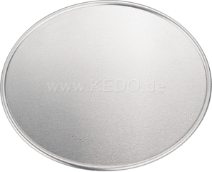 Kedo Starting Number Plate 'Mini', smooth / flat, aluminum untreated, Circumferential bead, 1 piece dim. approx. 220x182mm | 60667M