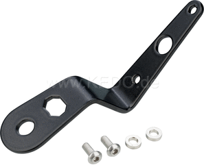 Kedo Universal Bracket for Motogadget 'Motoscope Tiny' Speedometer, suitable for speedometer item 40354, for M6 / M8 mounting on fork yoke or handlebar clamp | 62006U