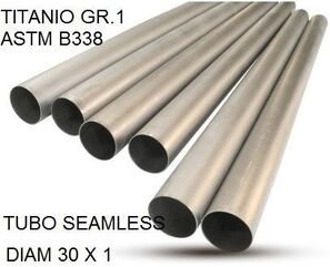 GPR / ジーピーアール Cafè Racer Tubo titanio seamleSs D. 30mm X 1mm L.1000mm Titanio seamless Gr.1 TUBE AISI Tig L.100cm D.30mm x 1mmTubo titanio seamless D. 30mm X 1mm L.1000mm | TU.T.1