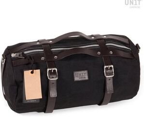 Unitgarage / ユニットガレージ Kalahari Duffle Bag 43L Canvas, Black/Brown | U014-Black-Brown