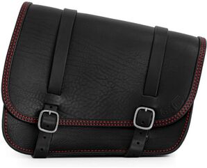 Ends Cuoio / エンズクオイオ バッグ TT Street（TT ストリート） 左側 - ブラックレザー - レッドステッチ | TTS.N.CTR.SX
