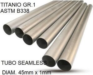 GPR / ジーピーアール Cafè Racer Tubo titanio seamleSs D. 45mm X 1mm L.1000mm Titanio seamless Gr.1 TUBE AISI Tig L.100cm D.45mm x 1mmTubo titanio seamless D. 45mm X 1mm L.1000mm | TU.T.3