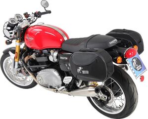 ヘプコ＆ベッカー C-Bow シーボウ サイドキャリア ブラック Triumph Thruxton / R 2016- | 6307542 00 01