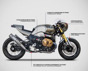 Zard / ザードマフラー チタン インテークカバー 左右 BMW R NINE-T 1200 (2015-2019) | ZBMW528-4