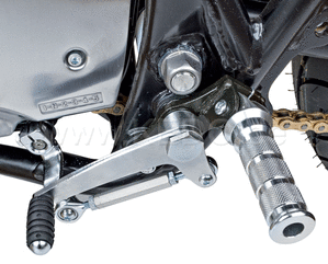 Kedo Rearsets, Complete Kit, Aluminum Pegs, ready-to-mount (comes with Certificate of Producer) | 30557