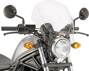 GIVI / ジビ Universal Screen, Clear, dim. HxW 35x41 cm, fitting kit not included | 140A