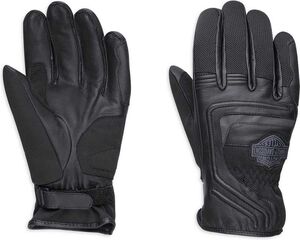 Harley-Davidson Bar & Shield® Logo Leather & Mesh Gloves Ce, Black | 98362-17EM