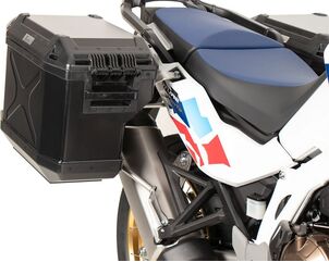 Hepco & Becker サイドキャリアカットアウトステンレススチール インク スプローラーサイドボックス ブラック Honda CRF 1100L Africa Twin Adventure Sports (2024-) | 6519544 00 22-01-40