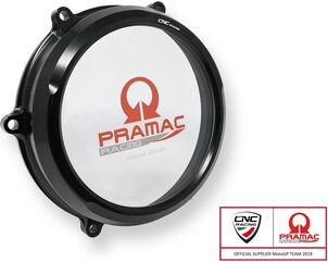 CNC Racing / シーエヌシーレーシング Clear oil bath clutch cover Ducati Panigale V4 - Pramac Racing Limited Edition, Black | CA210BPR