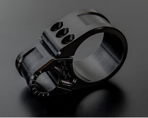 ABM / エービーエム Stand pipe bracket Slim Ø50 mm for clip-on, バージョン: 右側, カラー: ブラック | 400484-A94-F15