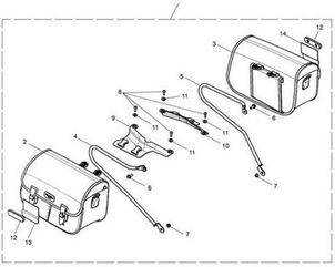 TRIUMPH / トライアンフ Pannier Rail RHS Chrome | T2350784