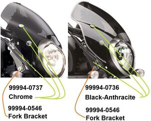 Kawasaki / カワサキ ウィンドシールド用クイックリリースフォークホルダー | 999940546