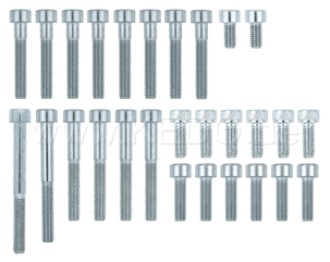 Kedo M6 Allen Screw Set 8.8 Crankcase, Contains All Screws For Crankcase, Oilsump, Oillabyrinth, Cable Guide, Oilline | 42016