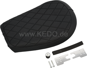 Kedo Solo Seat 'Gibbon Slap' design, ready-to-mount Complete, Black | 22589