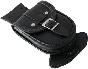 Ends Cuoio / エンズクオイオ バッグ Slim（スリム） スマートタンクバッグ - ブラックレザー - ブルーステッチ | SBSL.N.CTBL