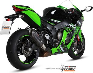 MIVV / ミヴSUONO スリップ オン ブラックステンレススチール for KAWASAKI ZX 10 R NINJA (2016) | K.042.L9