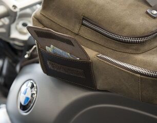 Unit Garage TANK PANNIER IN WAXED SUEDE, Mossgrey | U033-Mossgrey