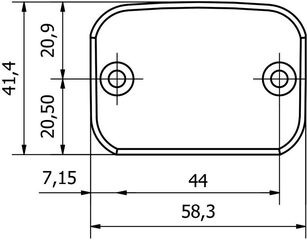 CNC Racing / シーエヌシーレーシング フルードリザーバーキャンプ　フロントブレーキ Touch, ブラック | TF501B