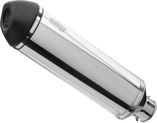 SHARK / シャークマフラー DSX-5 slip on exhaust (2-1), Silver, Elliptical | 840457