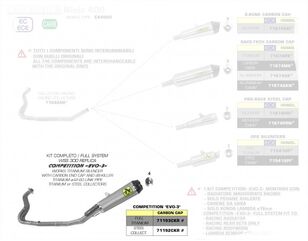 ARROW / アロー / アロー Competition Evo フルエキゾースト チタンコレクター Works チタン Racing エキゾーストマフラー | 71193CKR