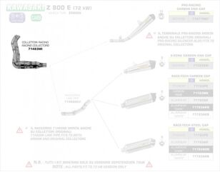 ARROW / アロー KAWASAKI Z-800 E '13 4:2:1 スチールコレクター オリジナル / Arrowコレクター用 | 71483MI