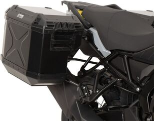Hepco & Becker サイドキャリアカットアウトブラック インクルード エクスプローラーブラックサイドボックス Suzuki V-Strom 800 (2024-) | 6513553 00 01-01-40