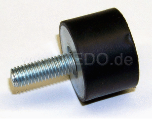 Kedo Rubber Buffer Diameter 30mm, height 20mm, M8x22mm Male / Female M8 thread | 41040