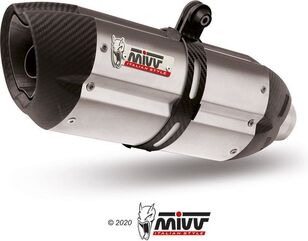 MIVV / ミヴ-SPORT SUONO- スリップオン ステンレス（カーボンエンドキャップ） 2本出し for GSX-R 1000 (09-) | S.034.L7
