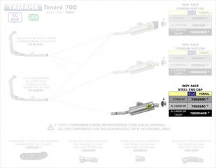 Arrow / アロー スチールエンドキャップ、エンドキャップステンレス、ECEホモログ、DBキラー付きアローストリートインディレースアルミニウムサイレンサー | 72628AO