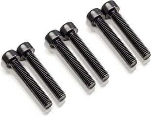 CNC Racing / シーエヌシーレーシング フューエルタンクキャップ Screws Kit Ducati, ブラック | KV356B