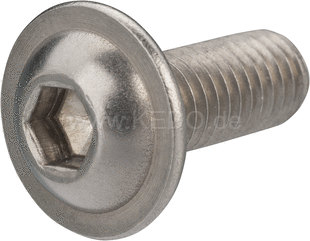Kedo Allen Screw with Flange M6x16, stainless steel (alternate for part 50017) | 50017RP