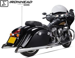 IXIL / イクシル Slip On Exhaust (Right Muffler) - Ironhead Round Chrome | HI 2016 SC