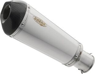 SHARK / シャークマフラー DSX-7 complete exhaust system (2-1), Silver, Elliptical/Conical | 843009