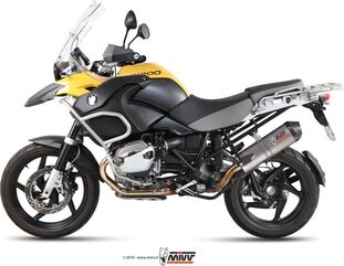 MIVV / ミヴ -SPORT OVAL- スリップオン チタン製（カーボンエンドキャップ付） for BMW R 1200 GS (10-) | B.012.LNC