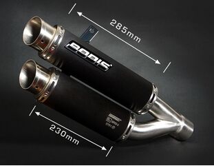 Bodis（ボディス）スリップオンマフラー ステンレス ブラック GPX2 ヨーロッパ公道走行認可 for GSX-R 1000(2009-2011) | SGSXR1000-094