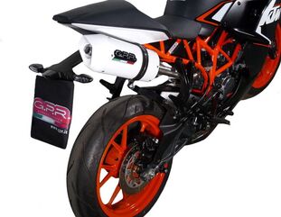 GPR / ジーピーアール Original For Ktm Duke 200 2012/16 E3 Homologated スリッポンエキゾースト Albus Ceramic | KT.200.ALB