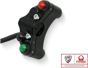 CNC Racing / シーエヌシーレーシング Left handlebar switch - Street use - Pramac Racing Limited Edition, Black | SWD13BPR