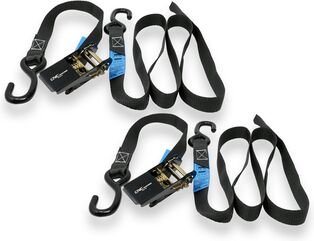 CNC Racing / シーエヌシーレーシング MOTORCYCLE TIE DOWN RATCHET STRAP KIT, Black | GA007B
