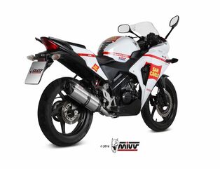MIVV / ミヴマフラー SPORT Full sys. 1x1 Muffler SUONO STAINLESS STEEL carbon caps WITH CATALYZER CONVERTING | H.060.L7